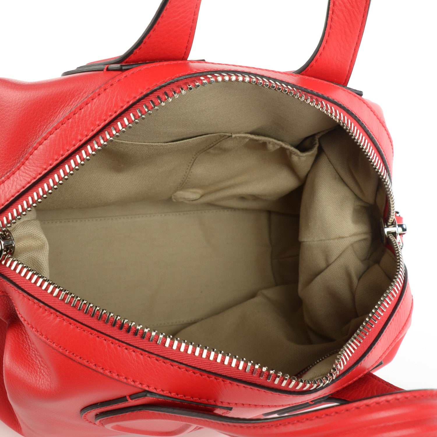 Givenchy Waxed Calfskin Small Nightingale Bright Red 7 of 10