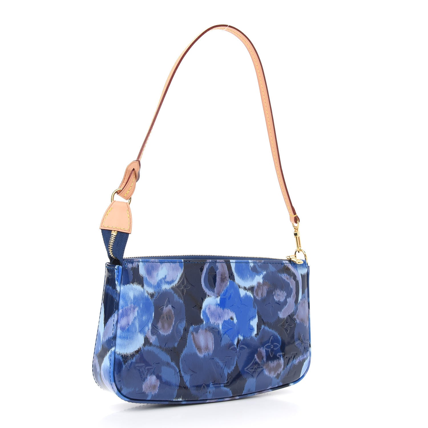 Louis Vuitton Vernis Ikat Pochette Accessories NM Grand Blue 2 of 7