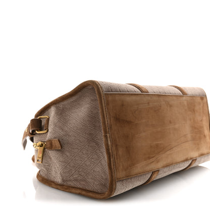 Saint Laurent Velvet Suede Le Monogramme Duffle Red Cigar 9 of 12