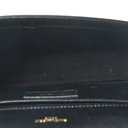 Saint Laurent Grain De Poudre Small Monogram Kate Satchel Black 5 of 8