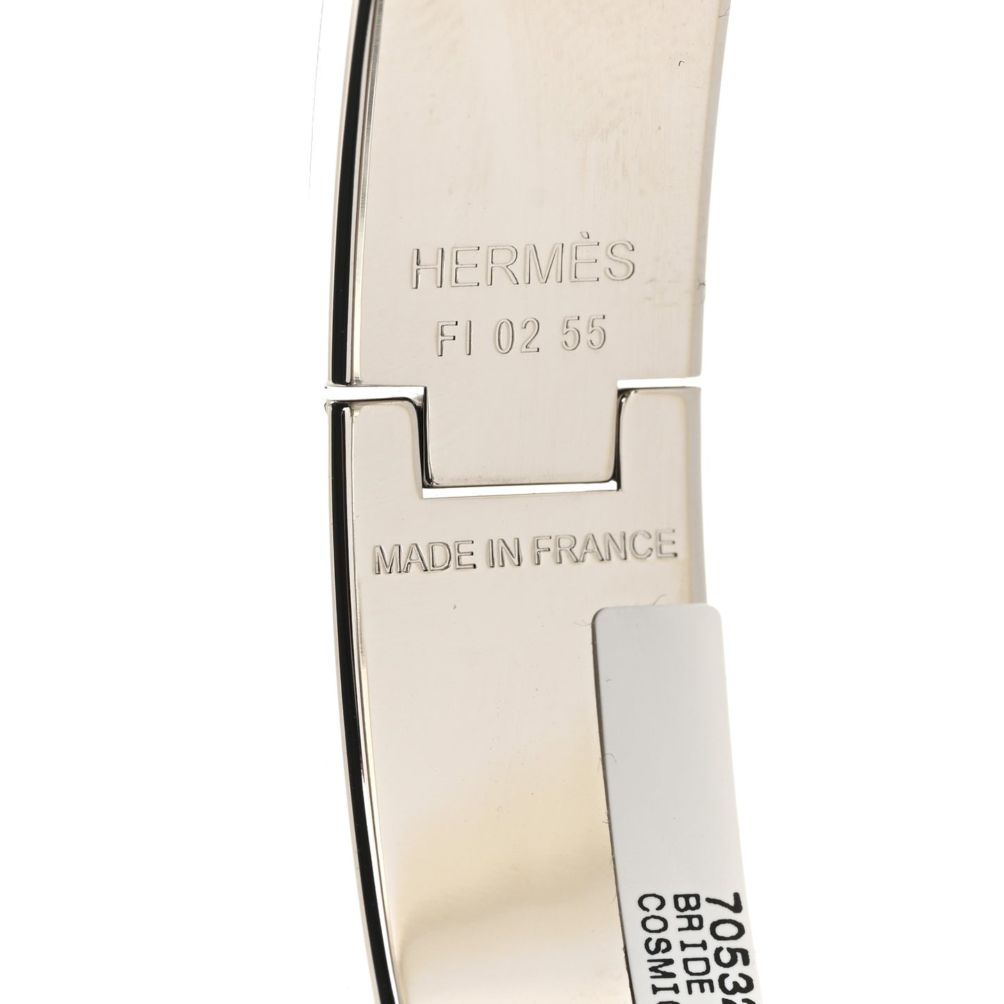 Enamel Printed Narrow Bride de Cour Clic Clac H Bracelet PM Cosmic