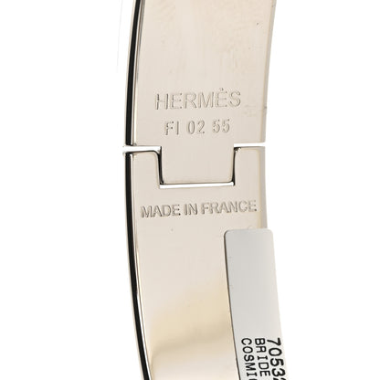 Hermes Enamel Printed Narrow Bride de Cour Clic Clac H Bracelet PM Cosmic 4 of 5