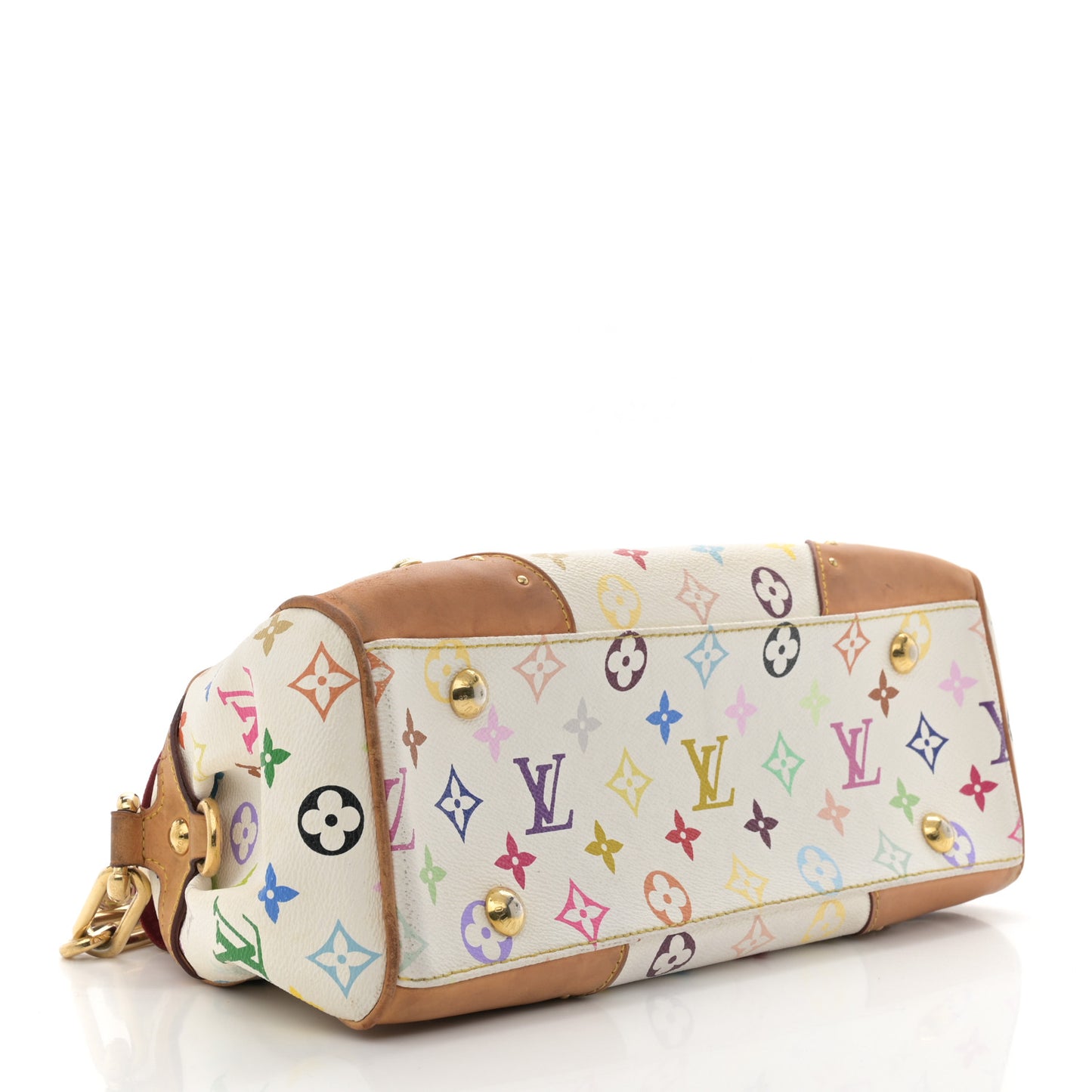 Monogram Multicolor Beverly MM White