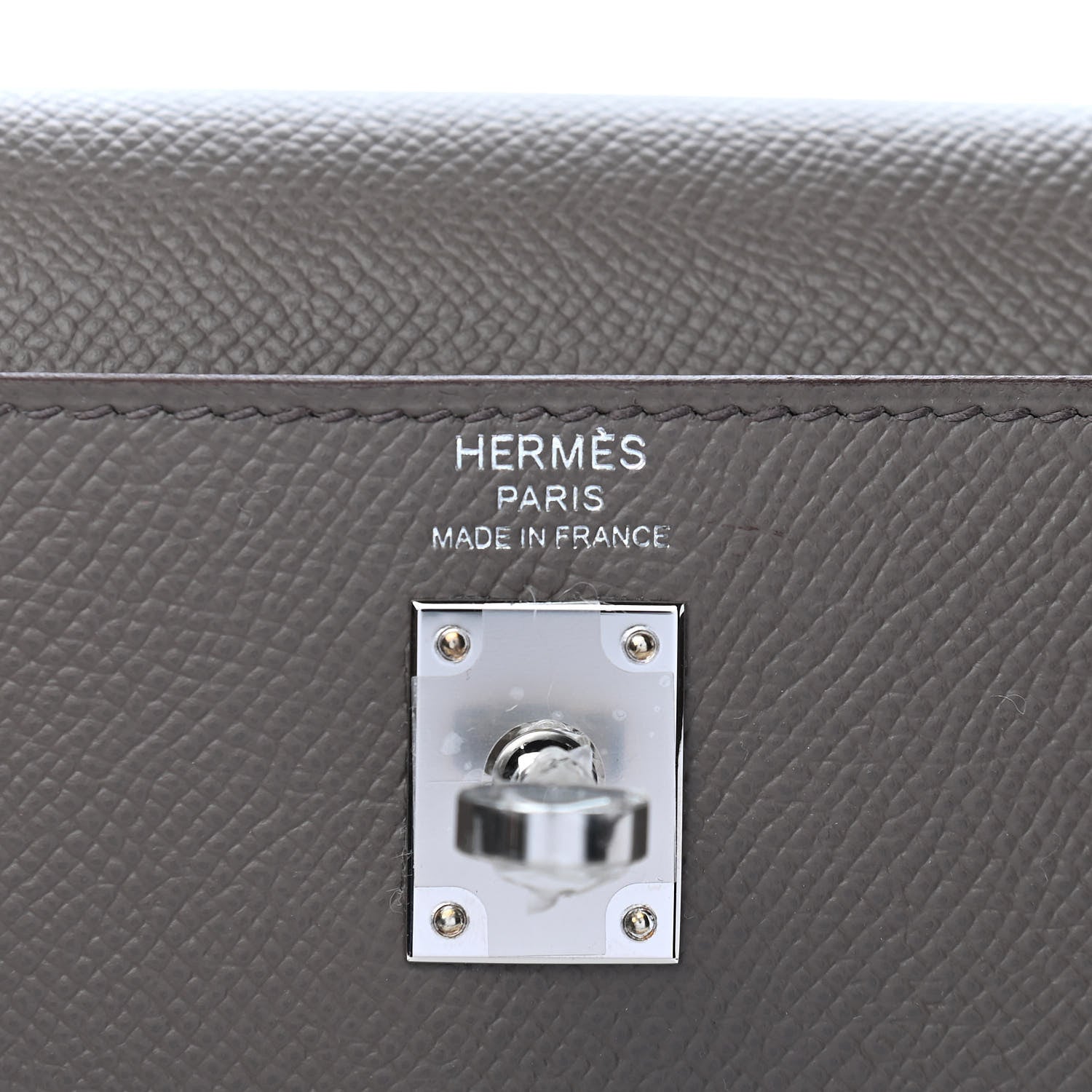 Hermes Epsom Kelly Sellier 25 Etain 10 of 19