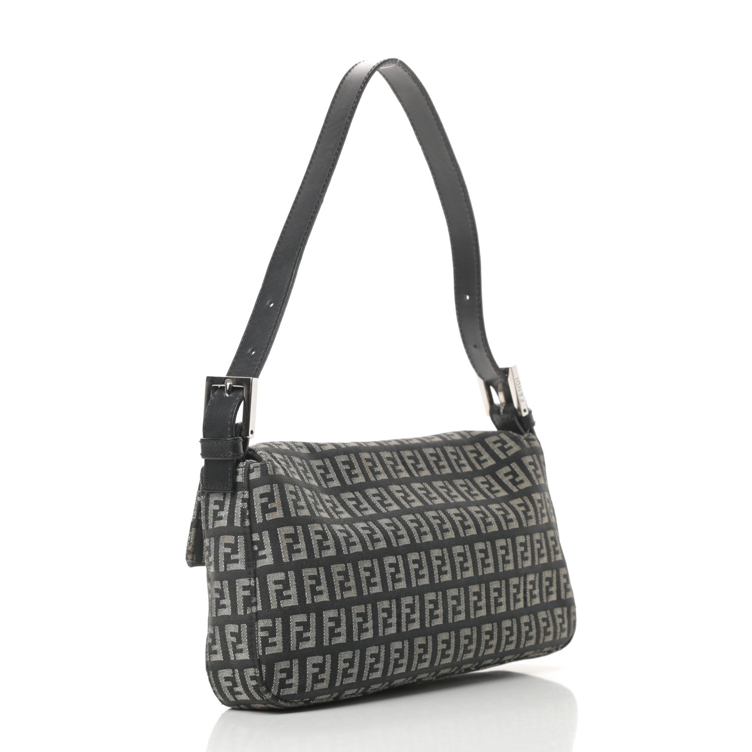 Fendi Zucchino Baguette Black 3 of 13