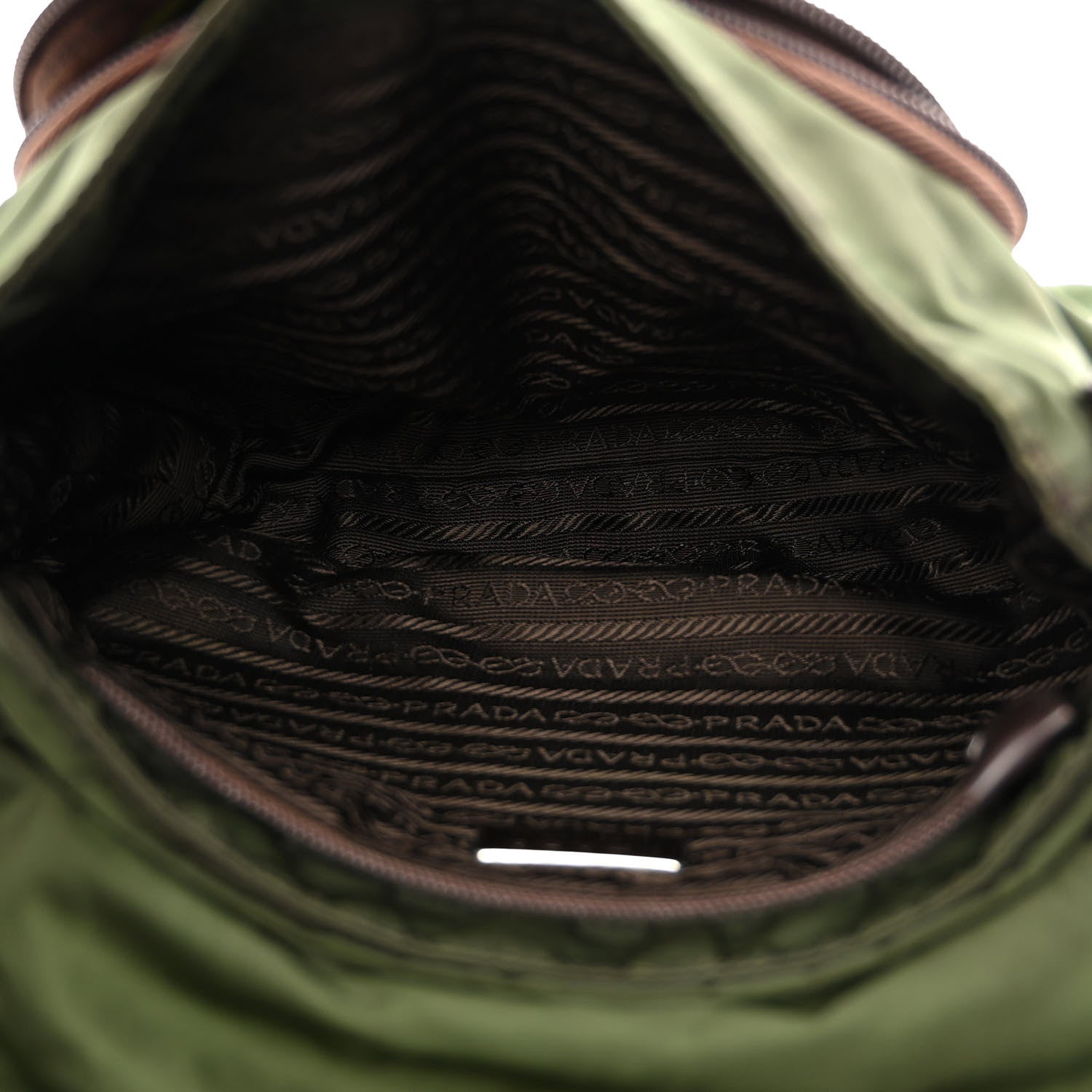 Prada Nylon Vela Small Hunting Bag Green 5 of 14