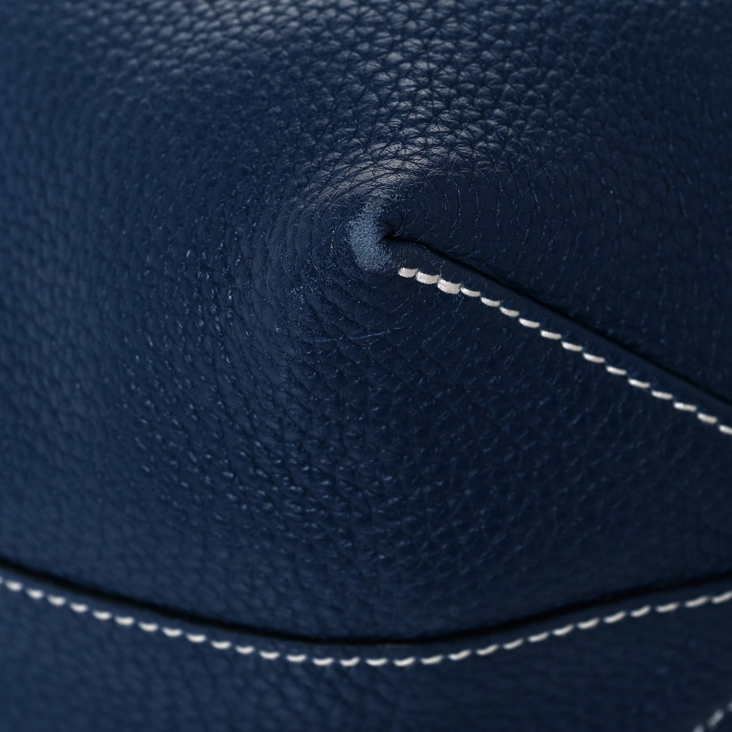 Taurillon Clemence Double Sens 36 Reversible Tote Bleu Saphir Prune