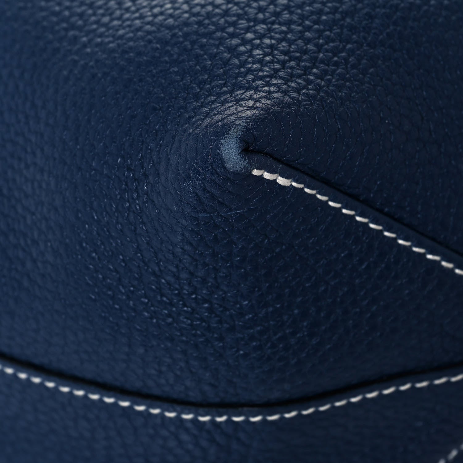 Hermes Taurillon Clemence Double Sens 36 Reversible Tote Bleu Saphir Prune 8 of 18