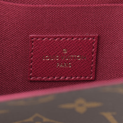 Louis Vuitton Monogram Pochette Felicie Chain Wallet Fuchsia 6 of 14
