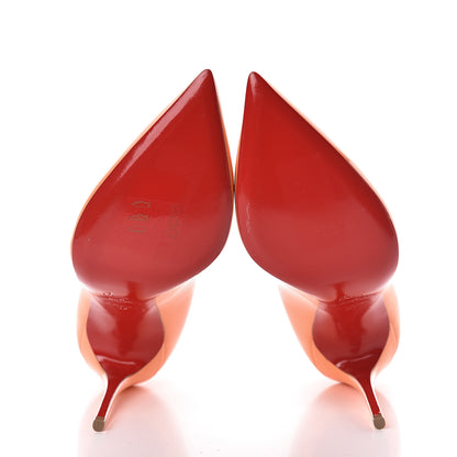 Christian Louboutin Patent Pigalle Follies 100 Pumps 37 Sunset 5 of 11