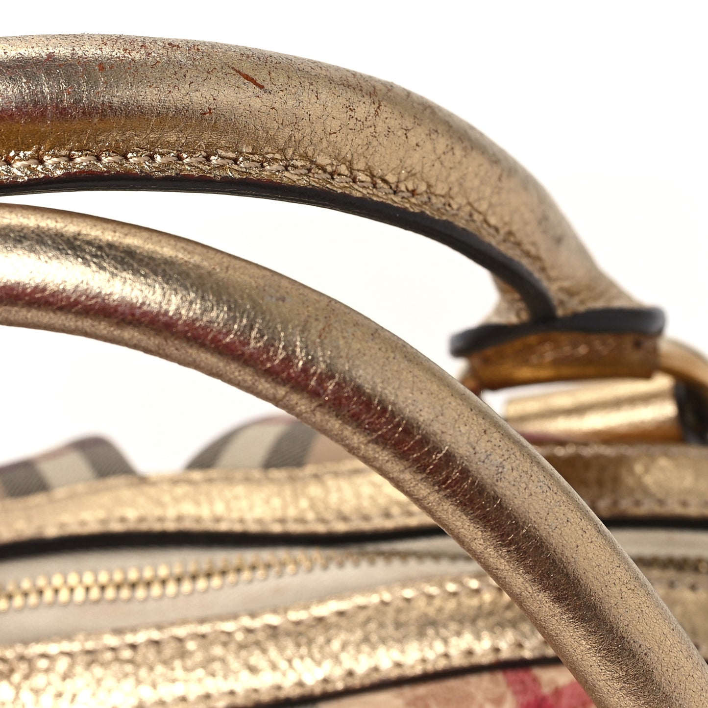 Haymarket Check Thornley Satchel Gold