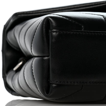 Saint Laurent Calfskin Y Quilted Monogram Toy Loulou Crossbody Bag Black 8 of 11