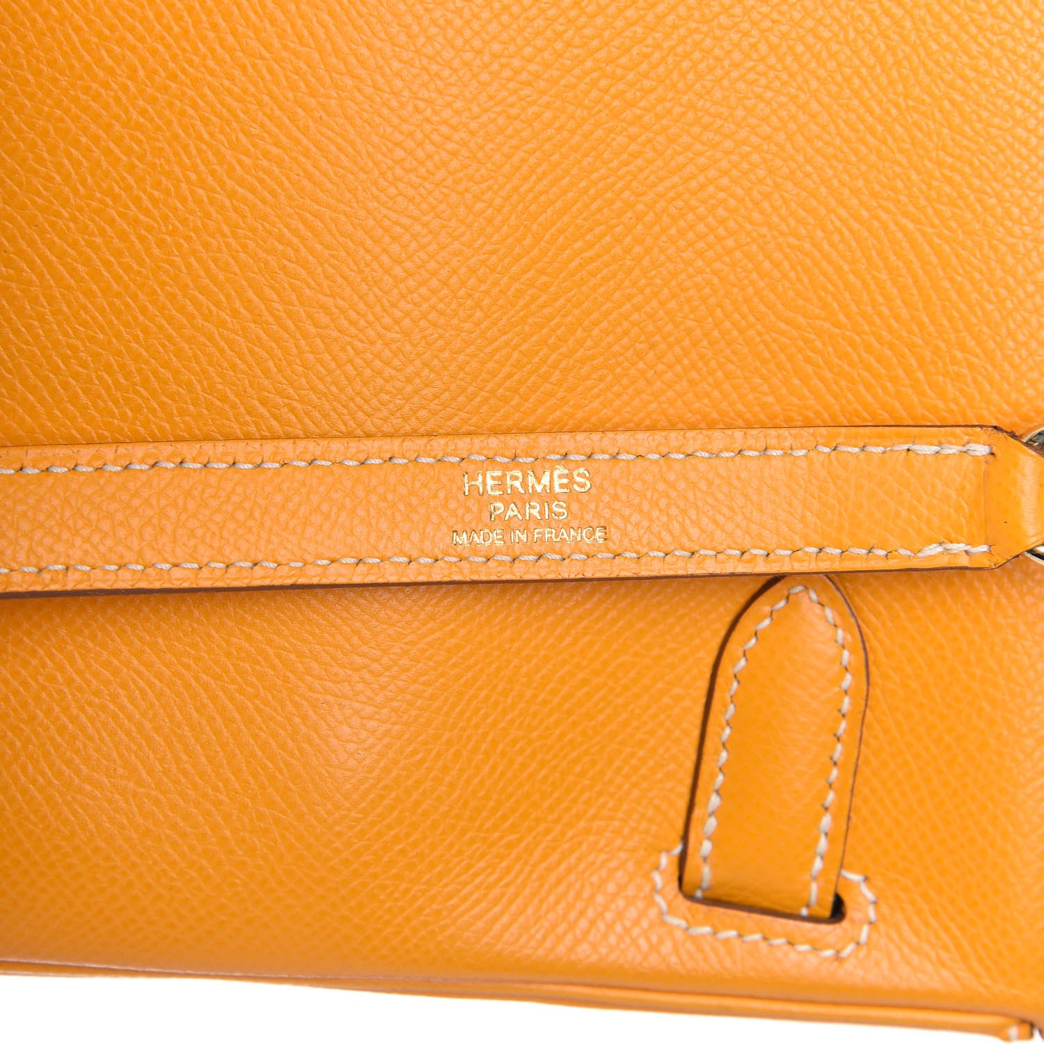 Hermes Epsom Candy Kelly Retourne 35 Jaune D'Or Feu 11 of 11