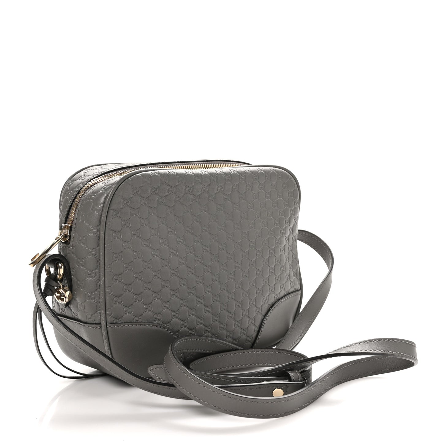 Microguccissima Mini Bree Messenger Bag Grey