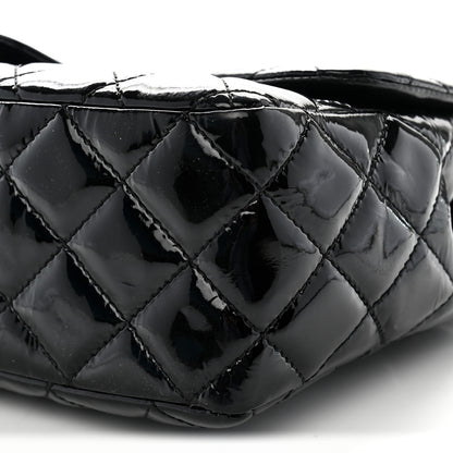Chanel Patent Quilted Jumbo Single Flap Black 10 of 13