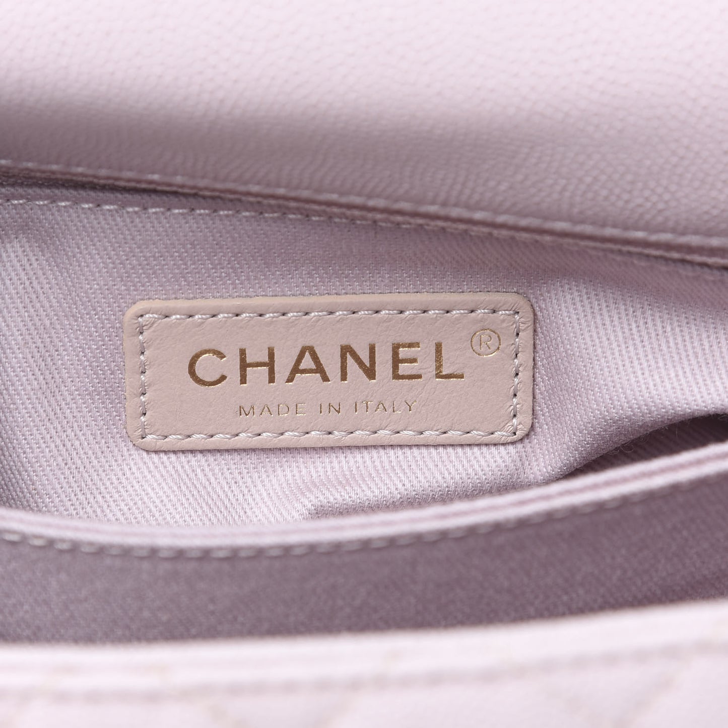 Caviar Quilted Mini Coco Handle Flap Lilas Lilac
