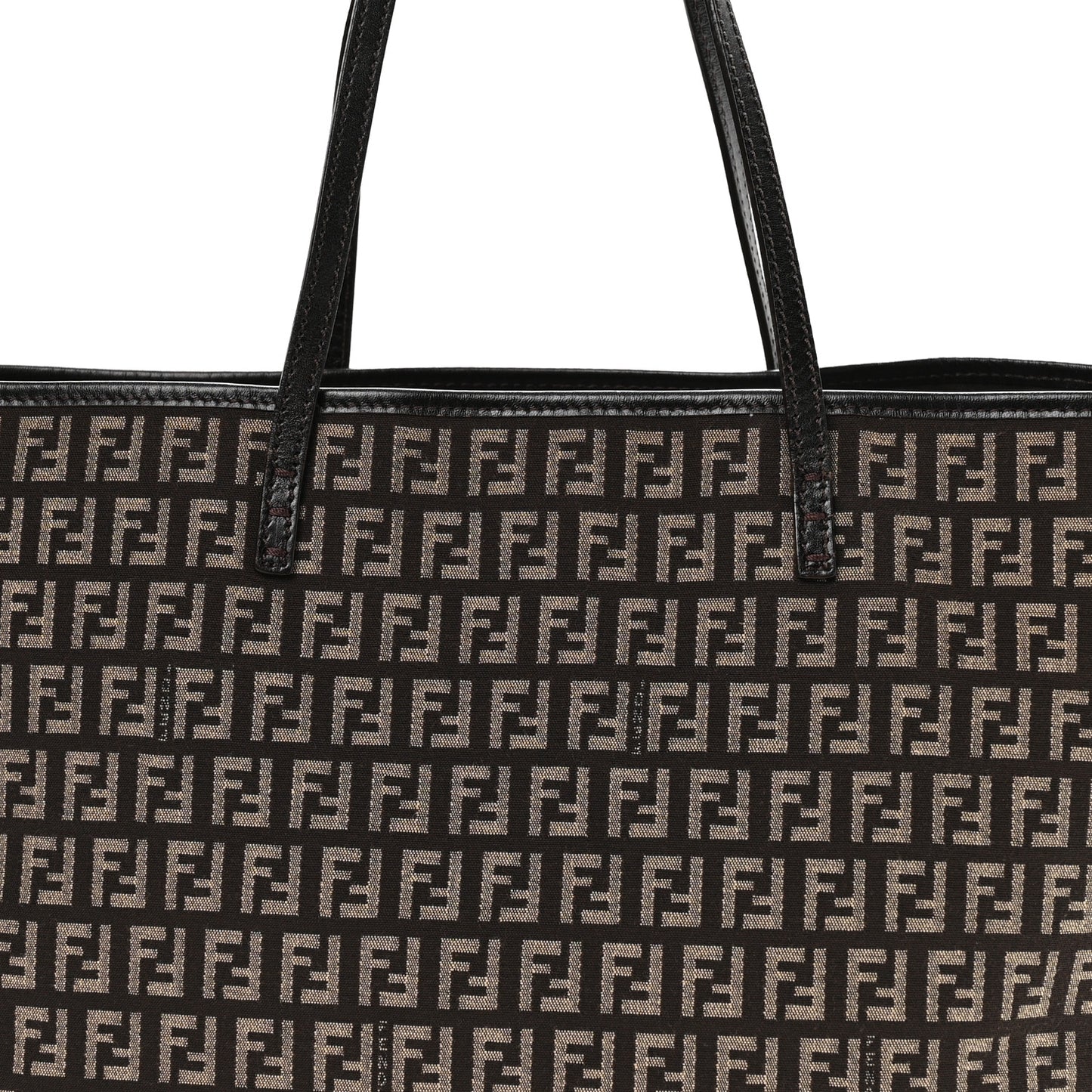 Zucchino Vitello Roll Tote  Testa di Moro Beige