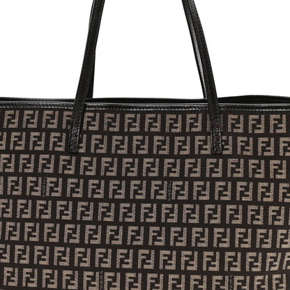 Fendi Zucchino Vitello Roll Tote  Testa di Moro Beige 8 of 10