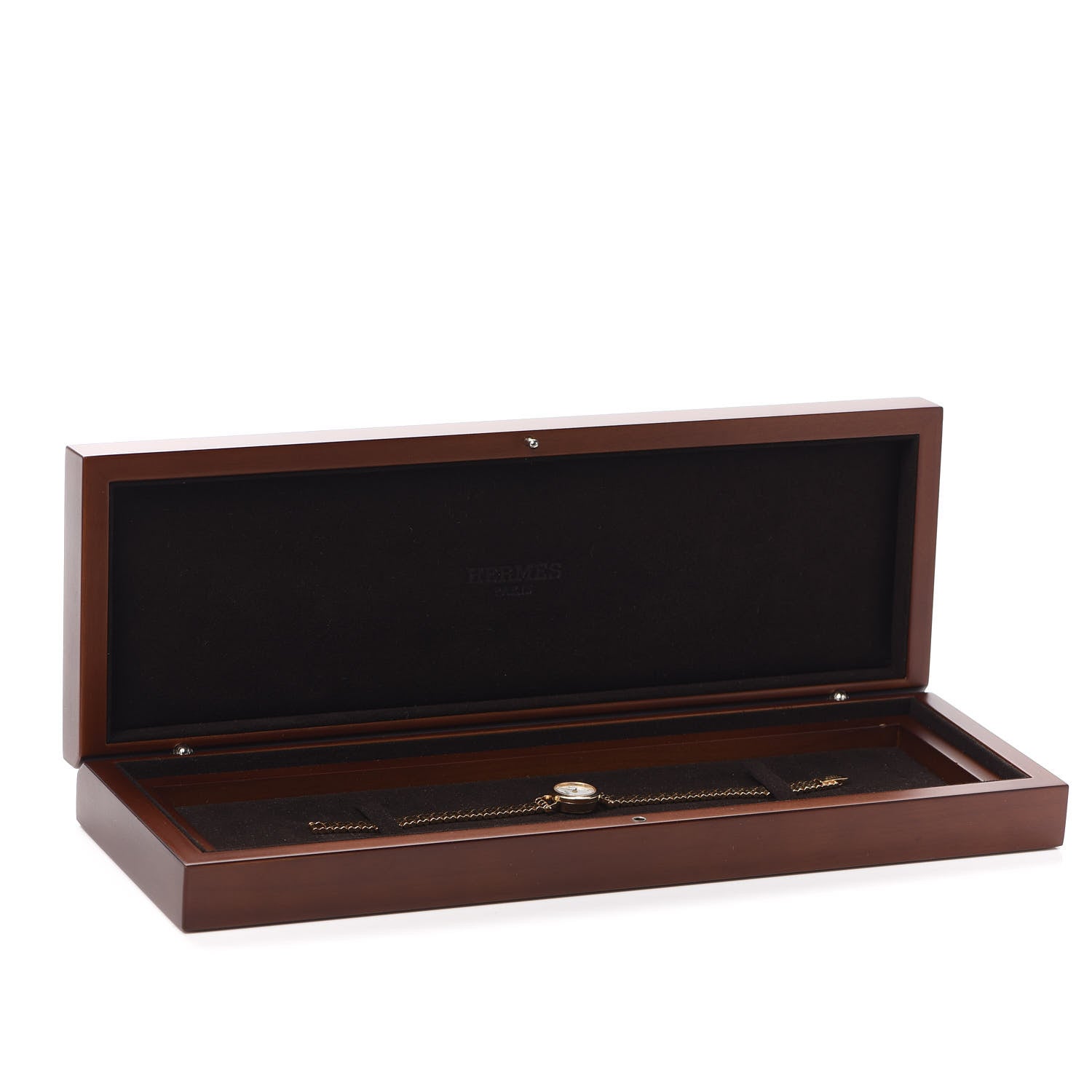 Hermes 18K Yellow Gold Diamond 16mm Faubourg Quartz Watch 5 of 5