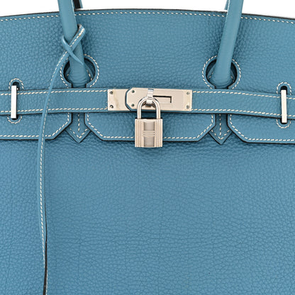 Hermes Togo Birkin 35 Blue Jean 8 of 11