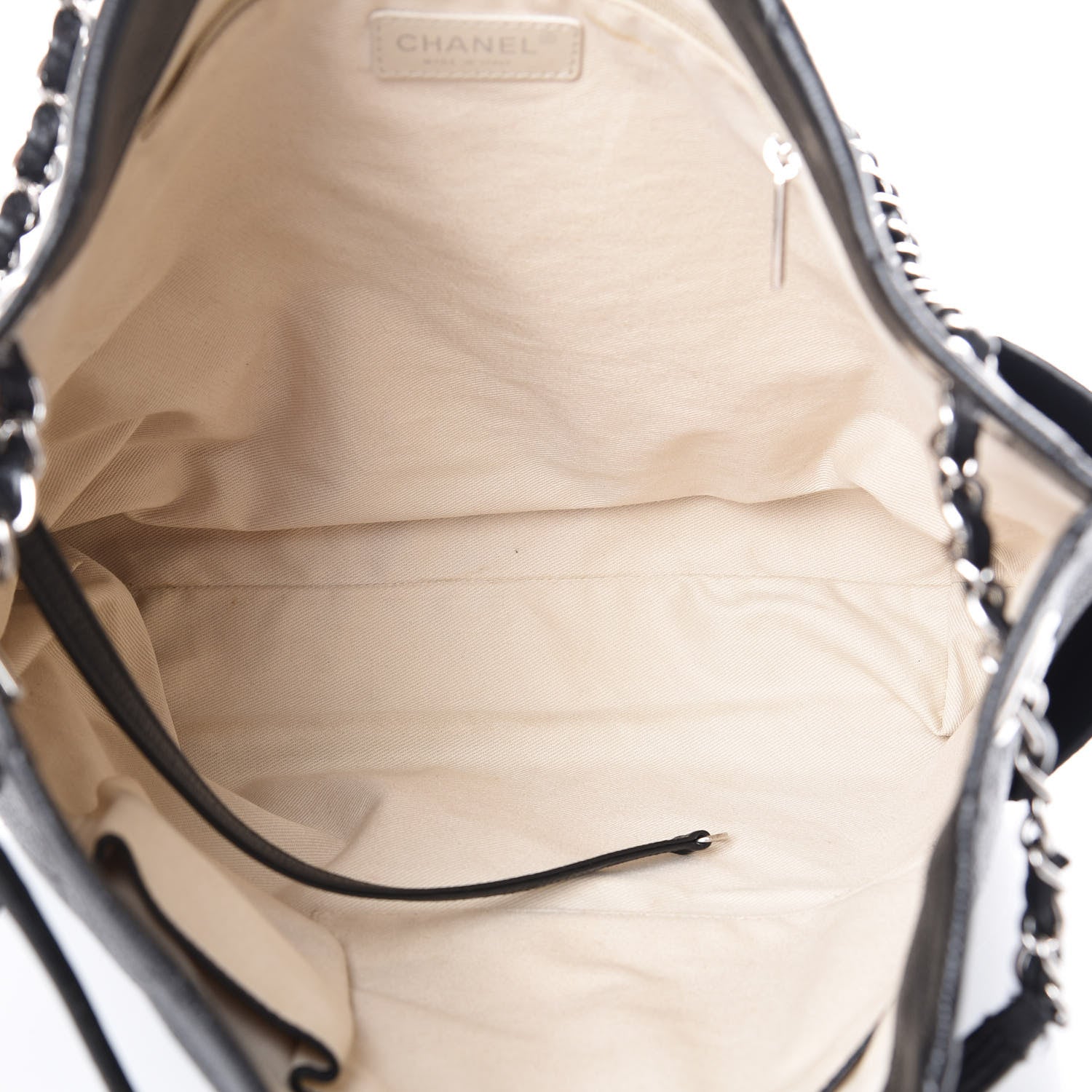Chanel Caviar Stitched Medium CC Pocket Hobo Black 5 of 10
