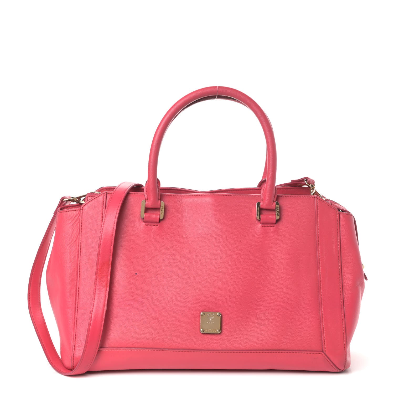 MCM Saffiano Nuovo Tote Pink 1 of 10