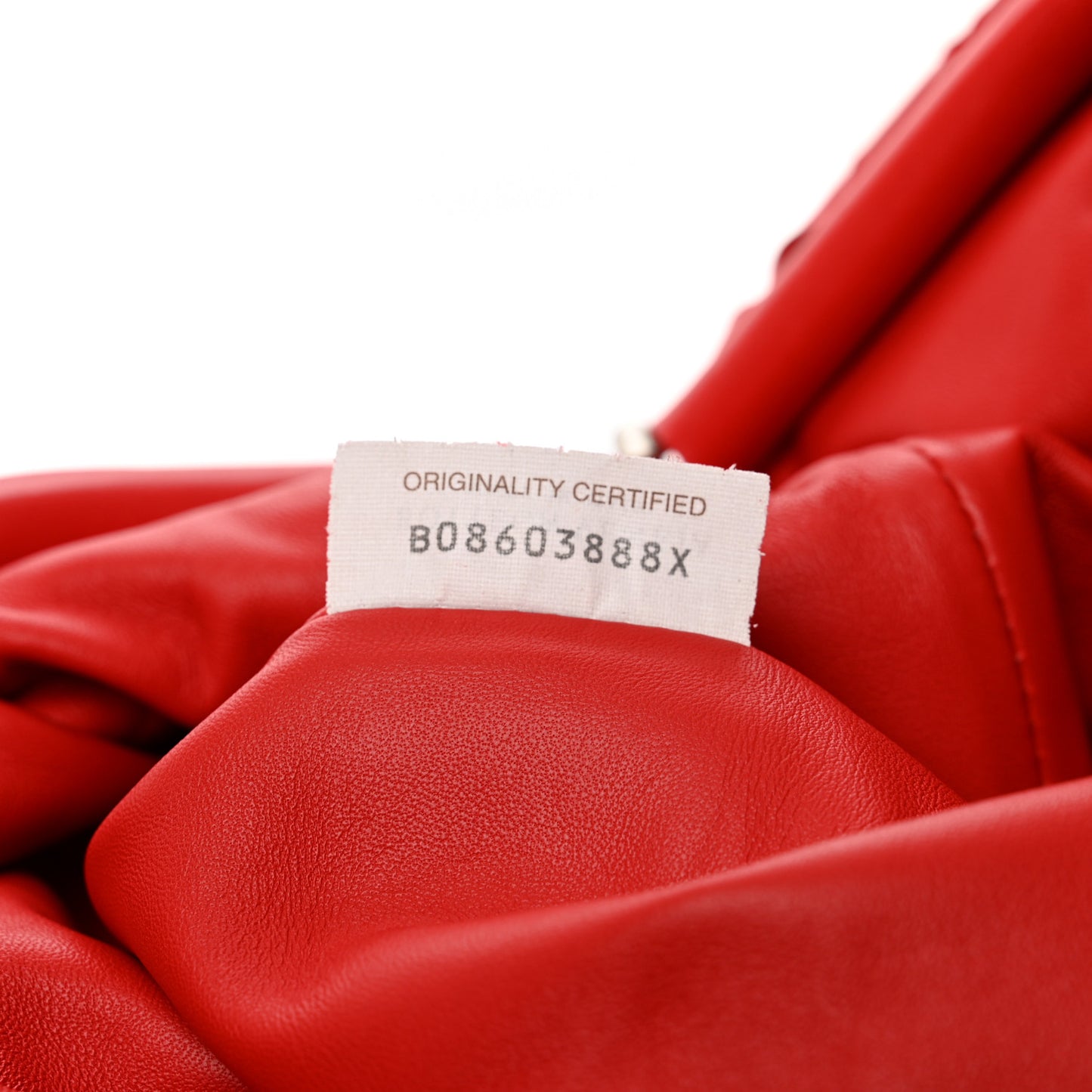 Nappa Maxi Intrecciato The Pouch Oversized Clutch Bright Red