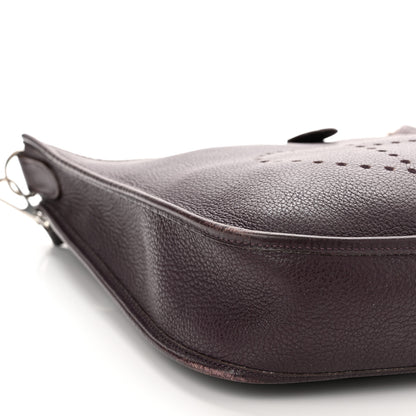 Hermes Taurillon Clemence Evelyne PM Raisin 8 of 12
