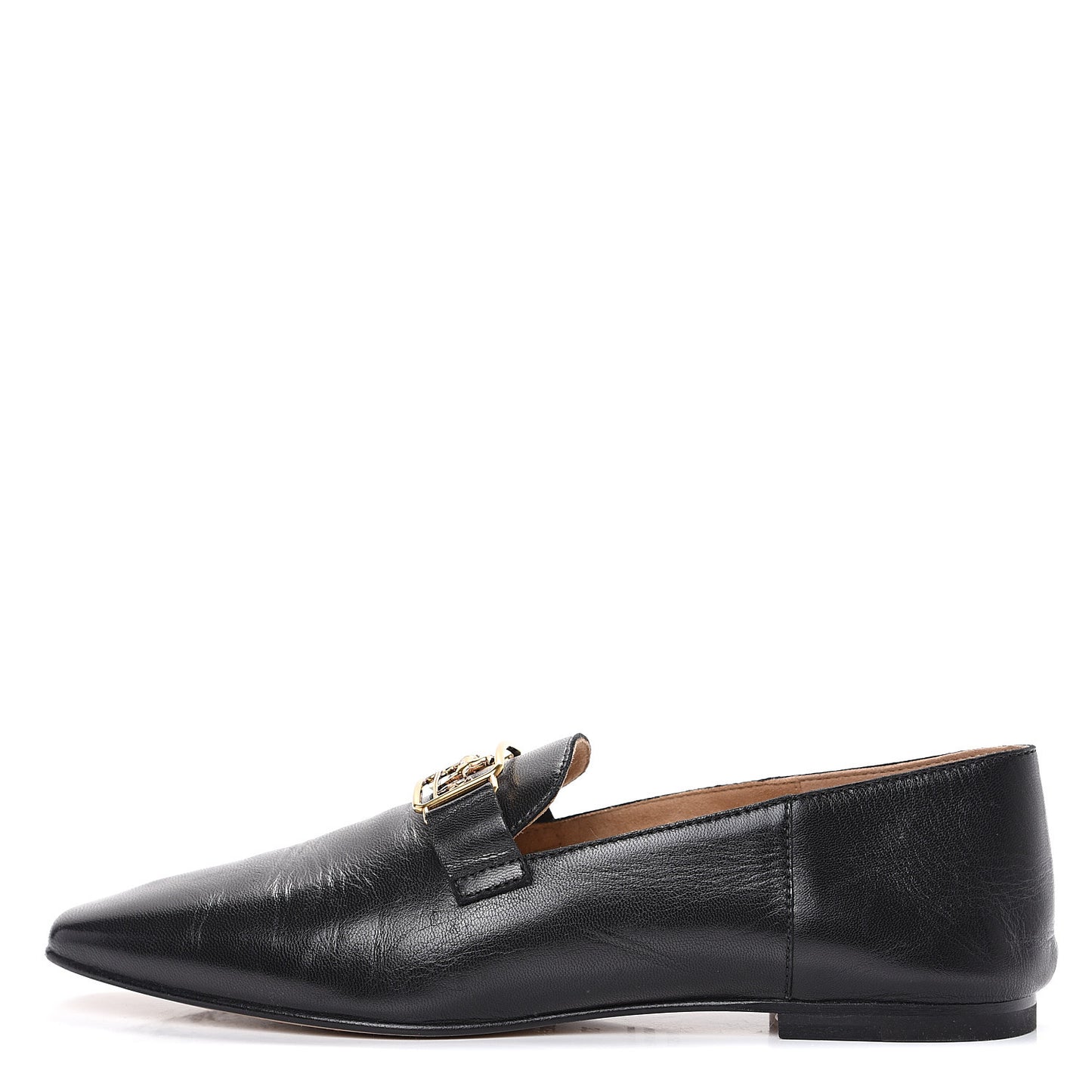 Supple Goatskin Womens Time Loafers 37 Black