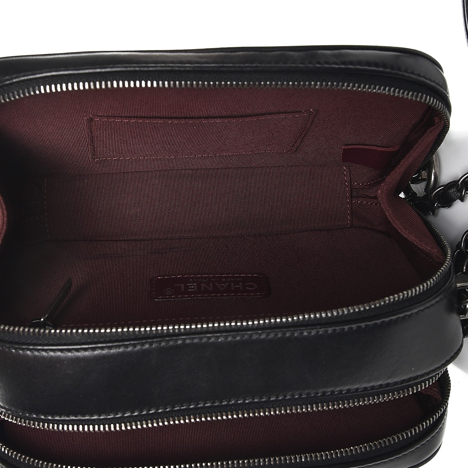 Chanel Lambskin Small Coco Boy Camera Case Black 6 of 16