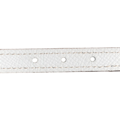 Hermes Epsom 13mm Belt Strap 85 White Colvert 5 of 5