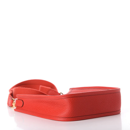 Hermes Taurillon Clemence Evelyne TPM Rouge Tomate 4 of 13