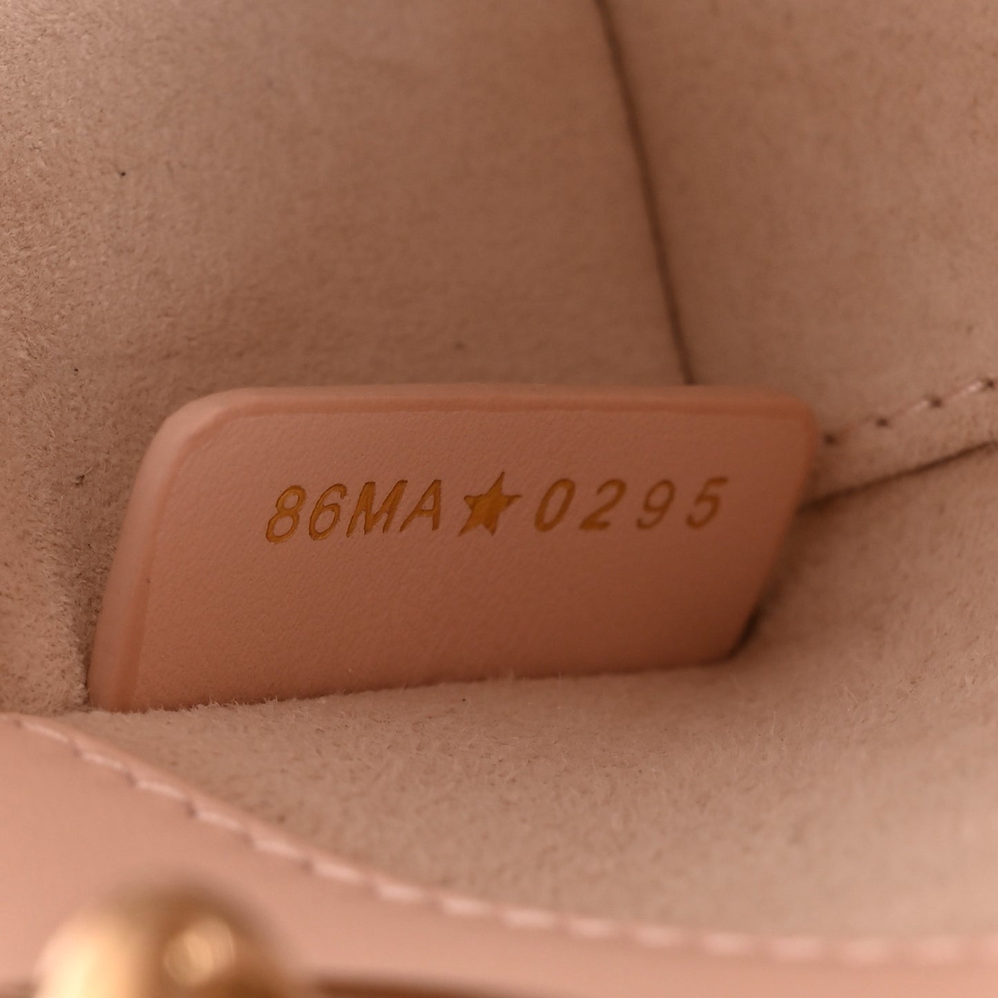 Lambskin Cannage Micro Lady D-Joy Powder Pink