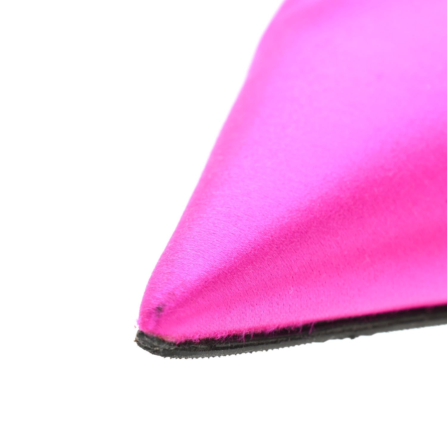 Balenciaga Satin Pointed Toe Knife 40mm Mules 38.5 Rose Fuchsia 10 of 11