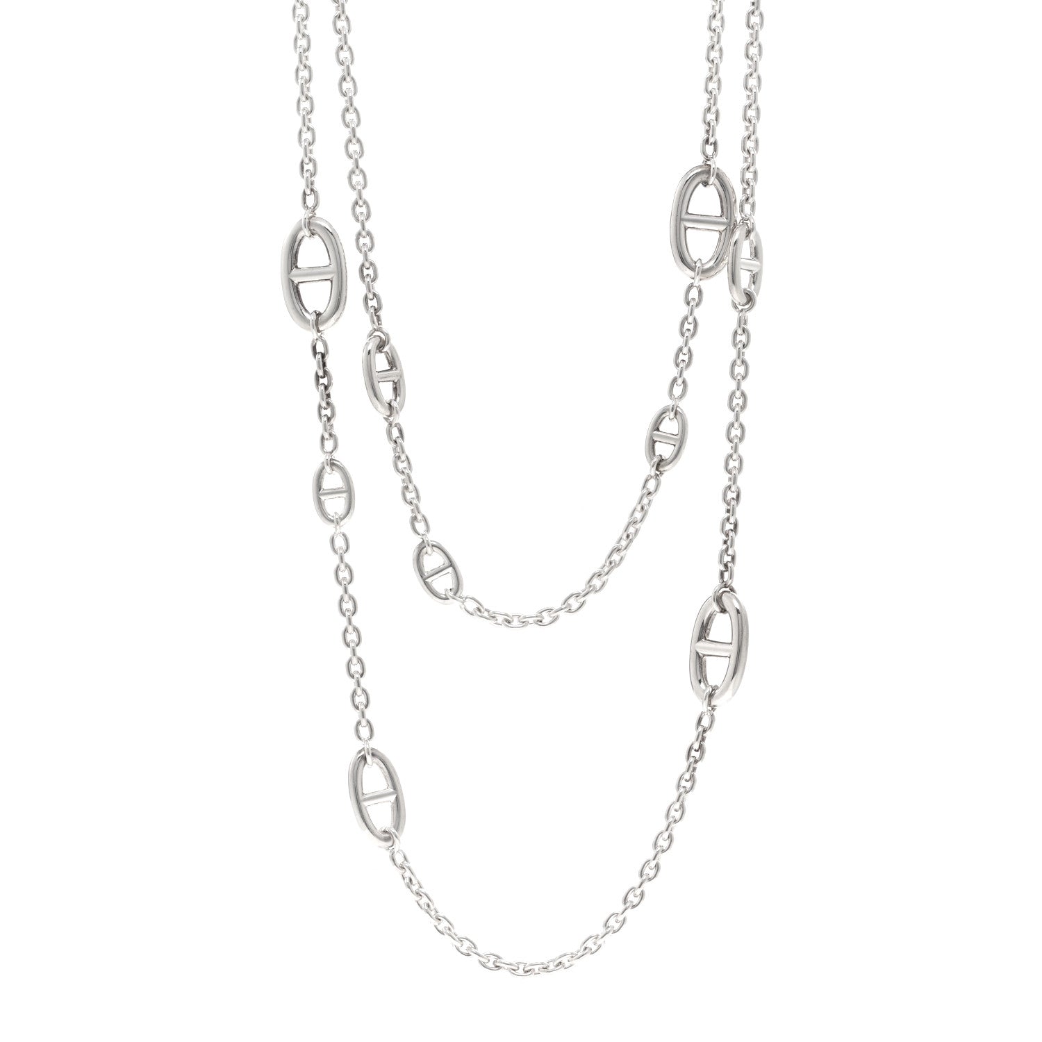 Hermes Sterling Silver Farandole Necklace 120 1 of 6
