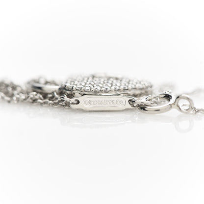 Tiffany Platinum Diamond Small Heart Lock Pendant Necklace 8 of 8