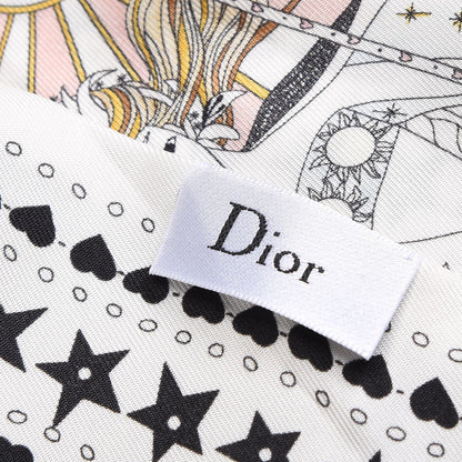 Christian Dior Silk High Priestess Tarot Mitzah Scarf Off White 4 of 5