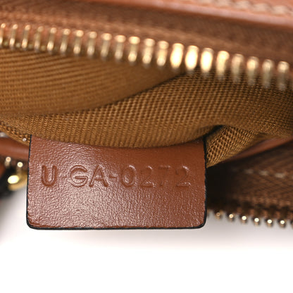 Celine Triomphe Canvas Calfskin Small Boston Bag Tan 8 of 11