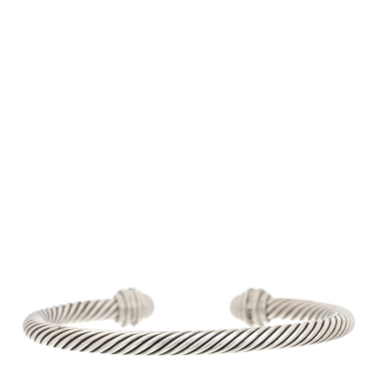 David Yurman Sterling Silver Diamond Pearl 5mm Cable Classics Princess Bracelet 2 of 4