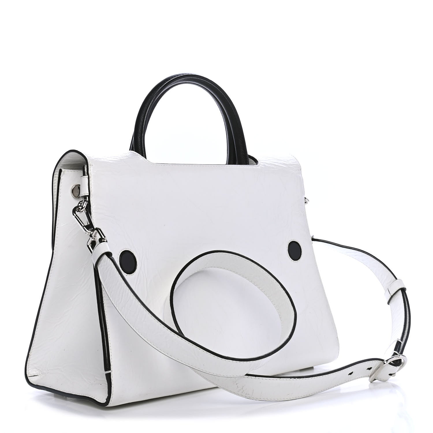 Christian Dior Crinkled Calfskin Medium Diorever Flap White 2 of 5