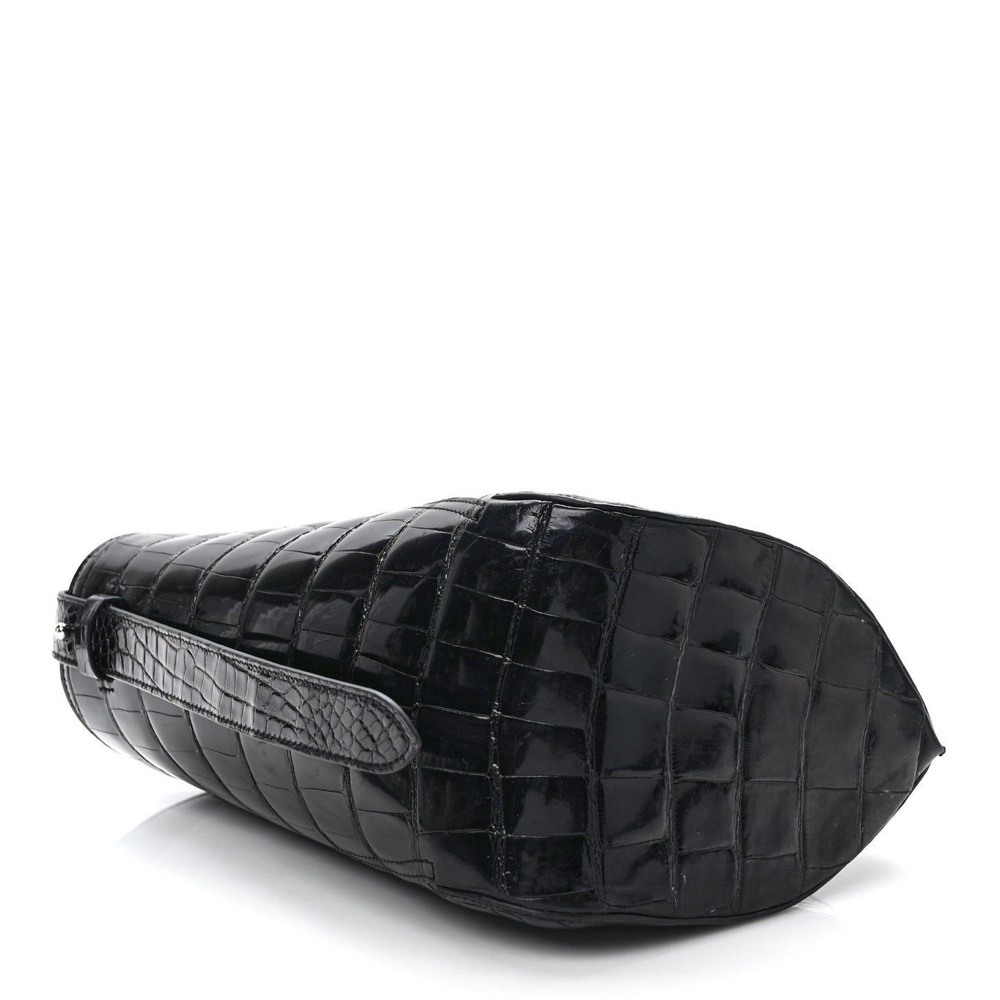 Alligator Small Hook Bag Black