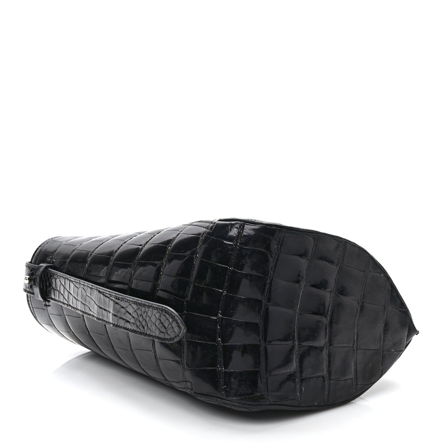 Lanvin Alligator Small Hook Bag Black 5 of 12