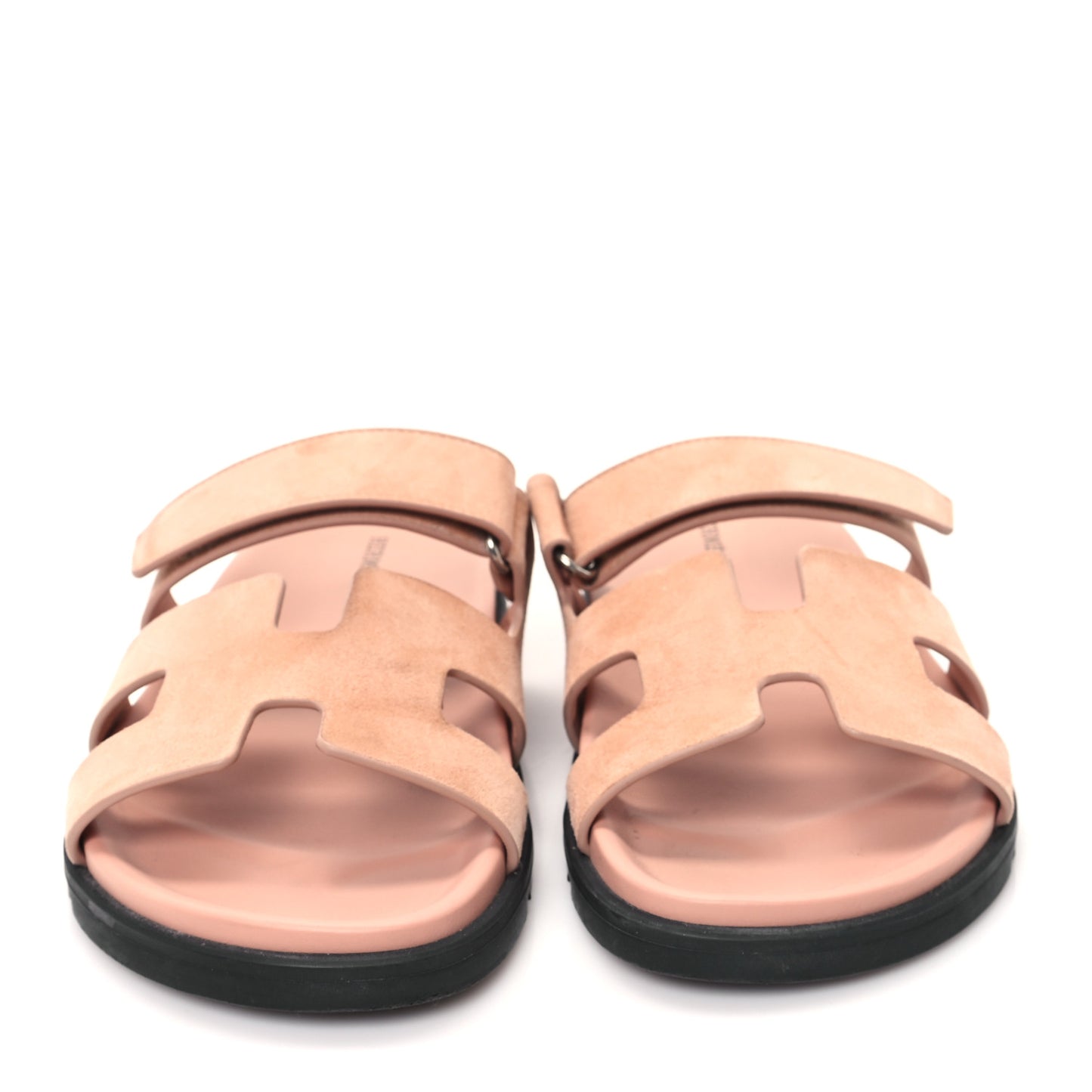 Suede Goatskin Womens Chypre Sandals 40.5 Nude