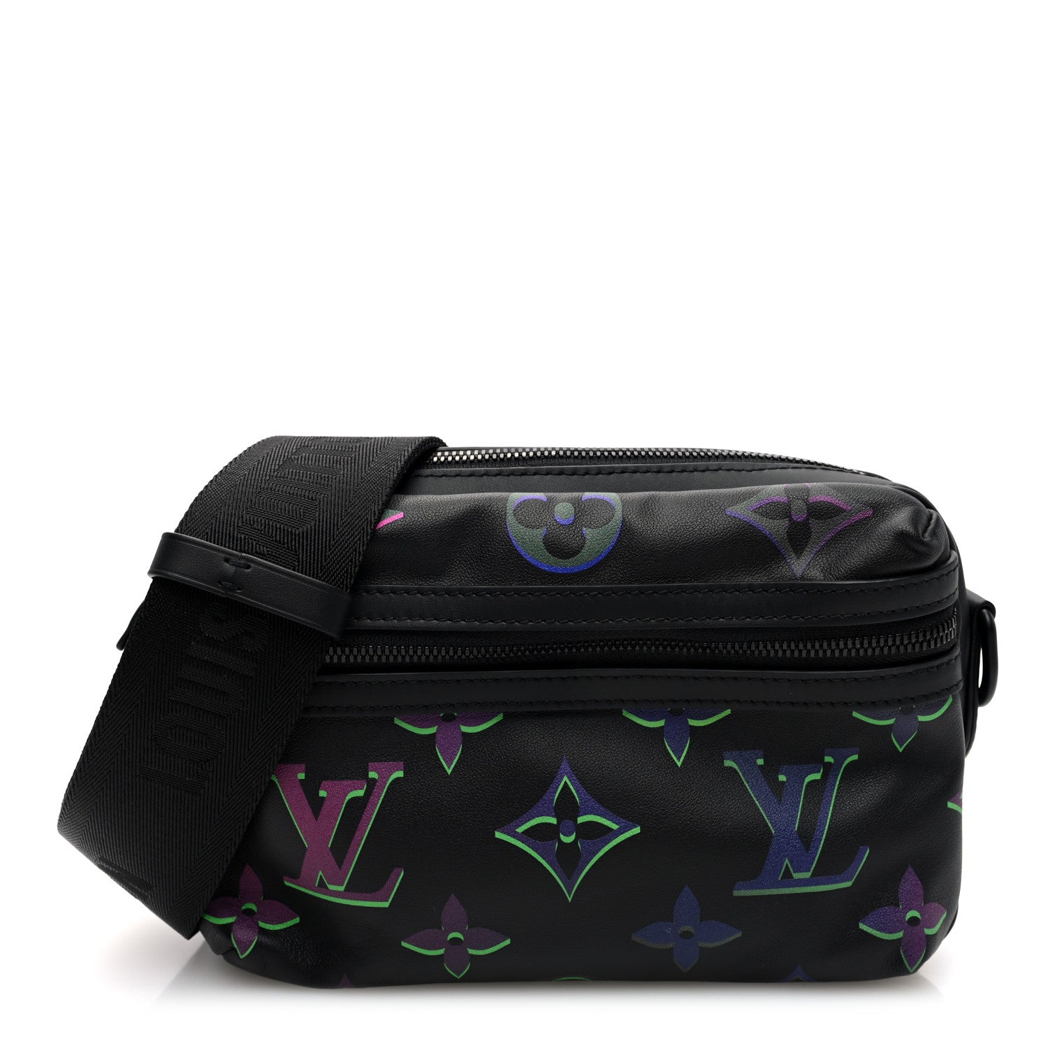 Louis Vuitton Calfskin Monogram Spotlight Comet Messenger PM Black Borealis 1 of 9
