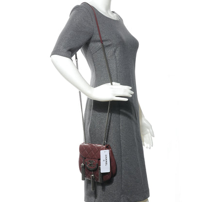 Chanel Calfskin Coco Sporran Small Tassel Flap Burgundy 2 of 8