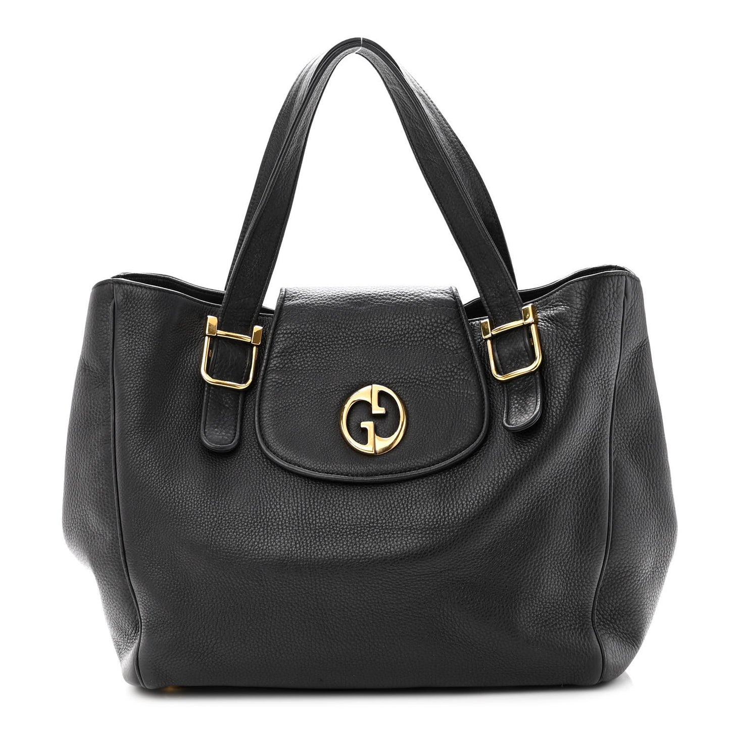 Pebbled Calfskin Medium 1973 Tote Black