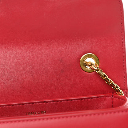 Tom Ford Calfskin Small Sienna Shoulder Bag Red 12 of 17