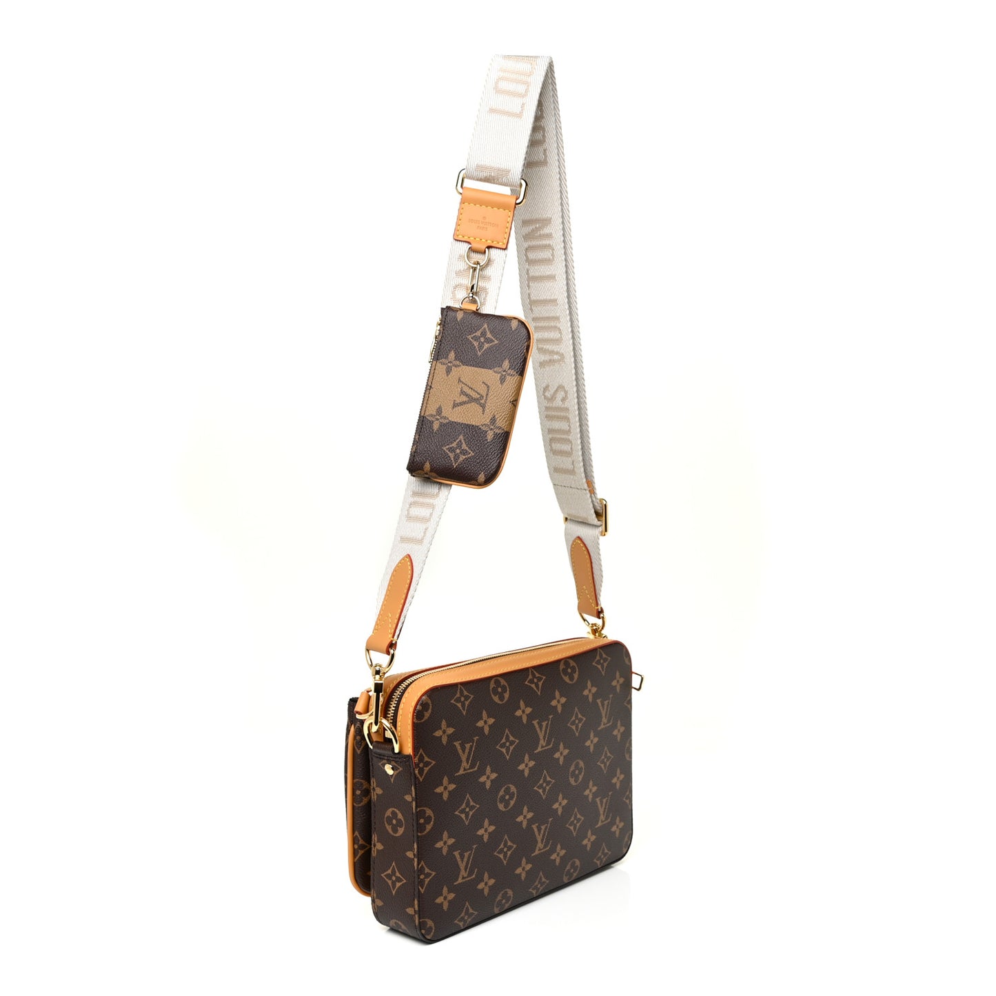 X NIGO Reverse Monogram Stripes Trio Messenger