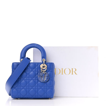 Christian Dior Lambskin Cannage Small My ABCDior Lady Dior Blue 11 of 11