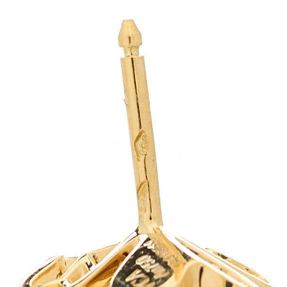 18K Yellow Gold Diamond Mini Frivole Pave Earrings